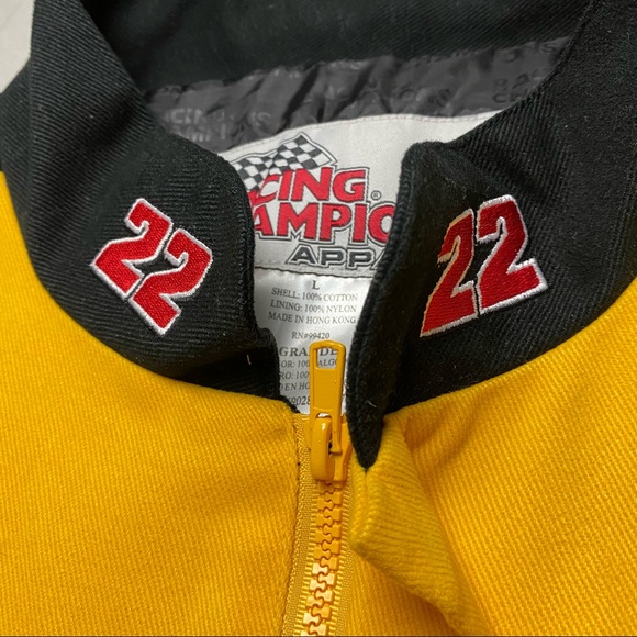 Vintage NASCAR CAT RACING JACKET EXCELLENT COND L - Picture 6 of 16